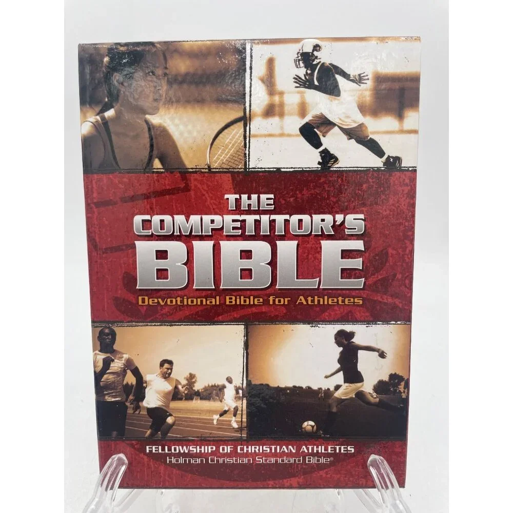 The Competitors Bible HCSB Devotional For Athletes Brown Leathertouch